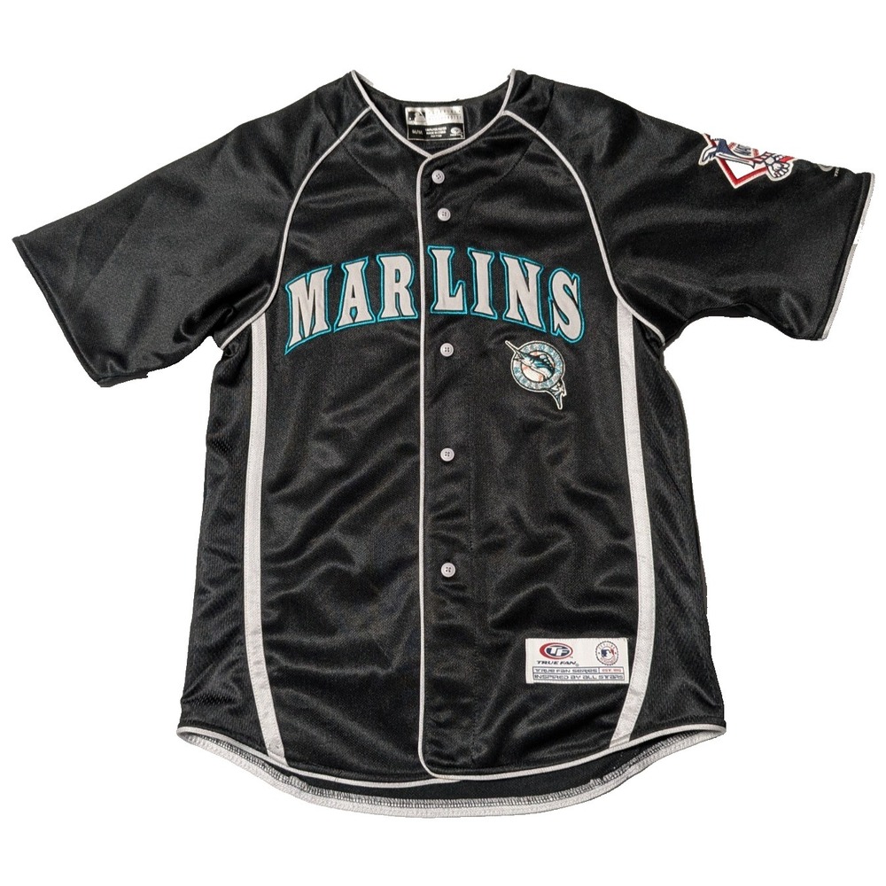 VTG FLORIDA MARLINS NATIONAL LEAGUE x True Fan Series Jersey - Youth Medium EUC